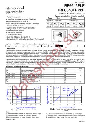 IRF6646TR1PBF datasheet  